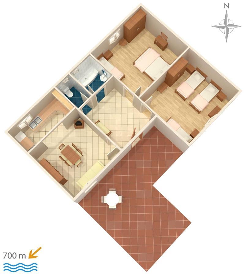 Apartment Biograd Na Moru 5899A Buitenkant foto